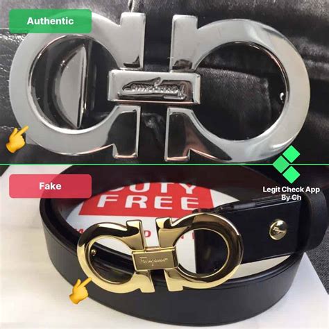 real vs fake ferragamo buckle|real salvatore Ferragamo belt.